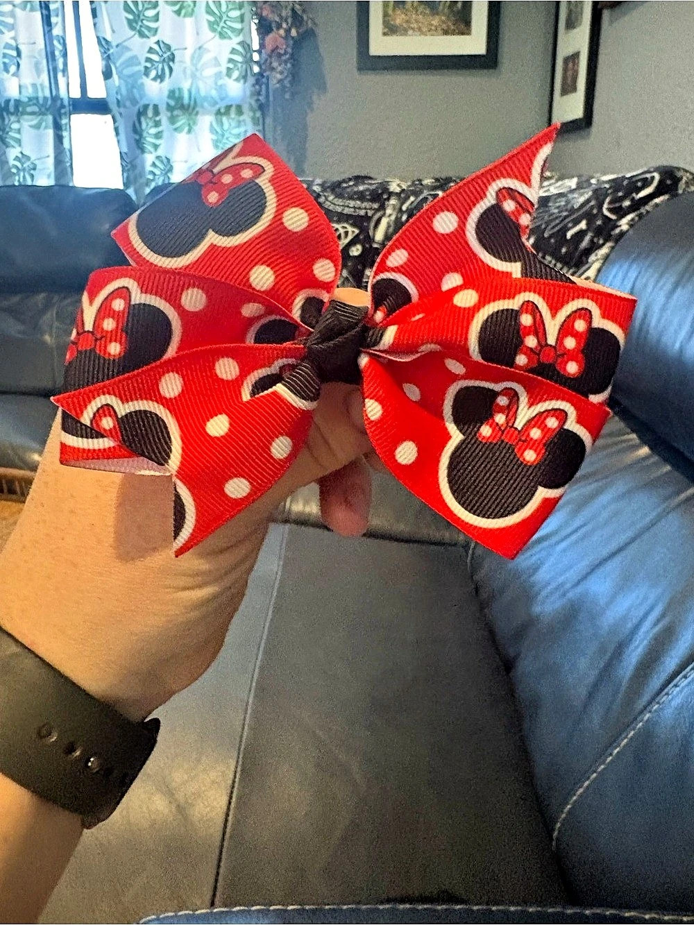 Minnie Mouse Polka Dot Hair Bow